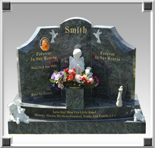 Double Headstone Grave