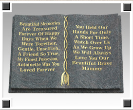 Headstone book
